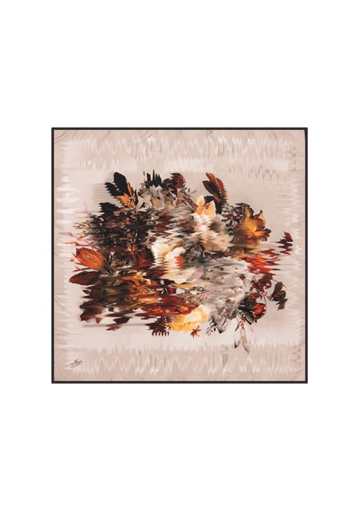 90x90 Aker Polyester Tivil Eşarp Vizon vizon