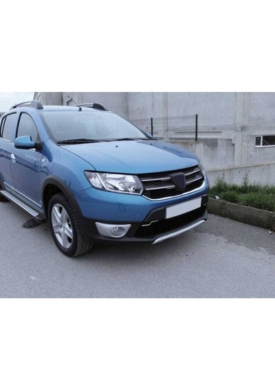 Dacia Logan Mcv Sw Uyumlu Ön Panjur 4 Parça 2013 Üzeri Paslanmaz Krom