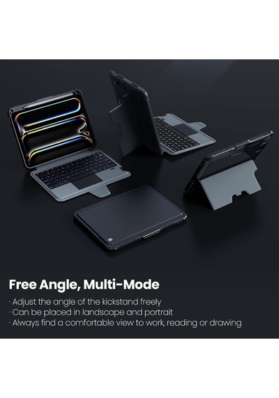 İpad Pro 11 İnç M4 2024 İçin Klavye Kılıfı