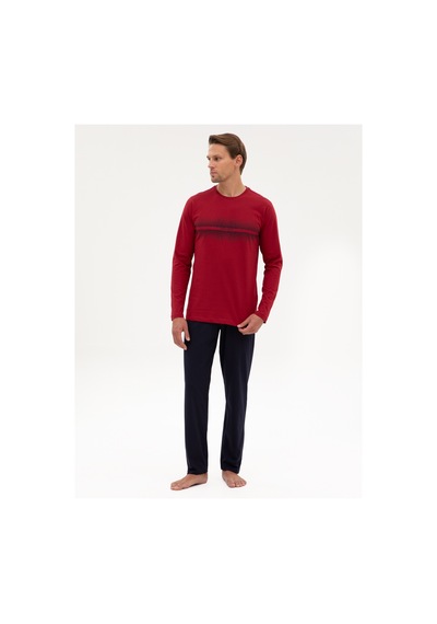 Pierre Cardin Erkek Bordo Pijama Takım 50322634-900 Bordo
