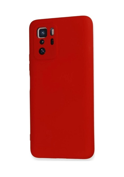Xiaomi Poco X3 Gt Uyumlu Kılıf Nano İçi Kadife Silikon - Kırmızı