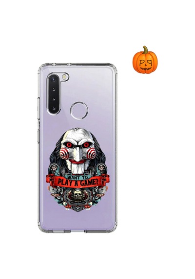 Dali Design Samsung Galaxy A21 Uyumlu Şeffaf Kılıf Horror 7 Tasarımlı