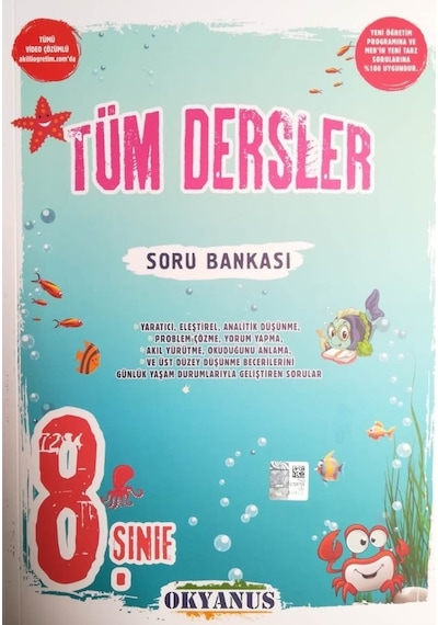 8. Sınıf Tüm Dersler Soru Bankası -  Okyanus Eğitim
