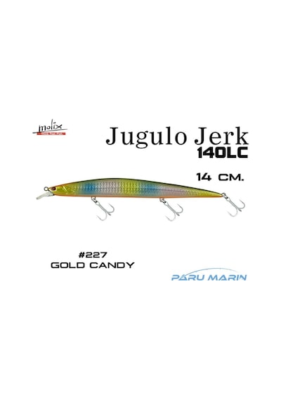 Molix Jugulo Jerk 140Lc 14 Cm. Sahte Balık, -227 Gold Candy