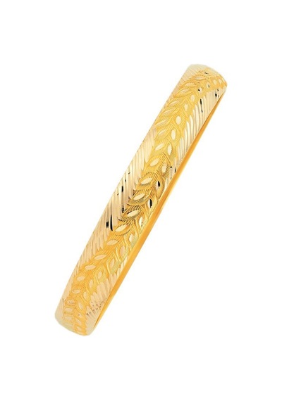 14 Ayar Altın Hediyelik Bilezik Yaprak Model 7 Gram