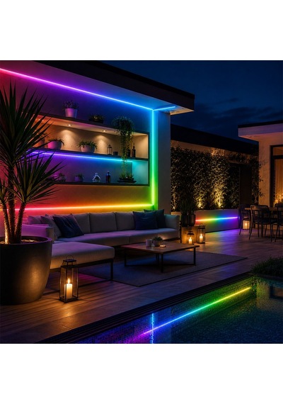 Zmr Zmr-635/b.kk Neon Led Şerit Rgb Kırmızı, Yeşil, Mavi 12 Volt 120 Ledli 5 Metre