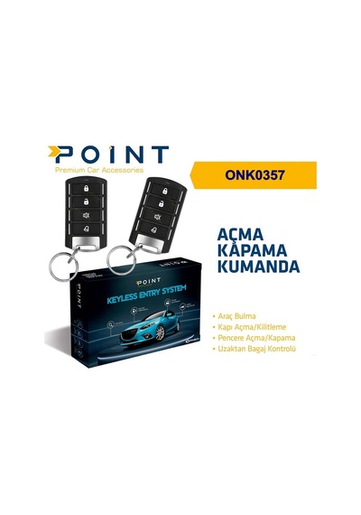 Uzaktan Kumandalı Oto Açma Kapama Seti 4 Düğmeli Anahtar
