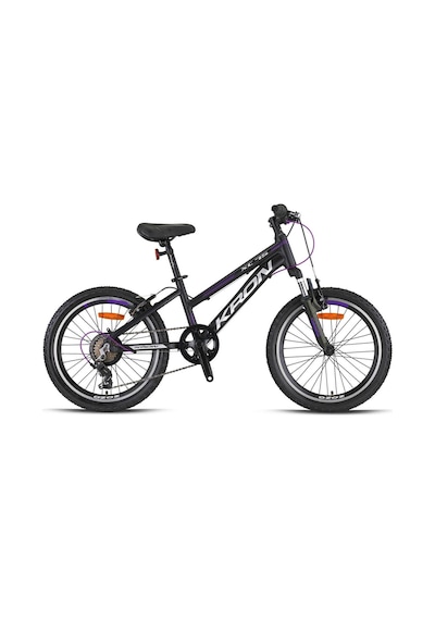 Kron Xc75 20 Jant 7 Vites 28 CM V-fren Çocuk Bisikleti -Mat Siyah-Mor-Gri Siyah - Mor