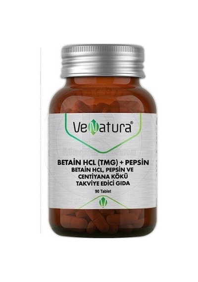 Venatura Betain Hcl Pepsin Ve Centiyana Kökü 90 Tablet