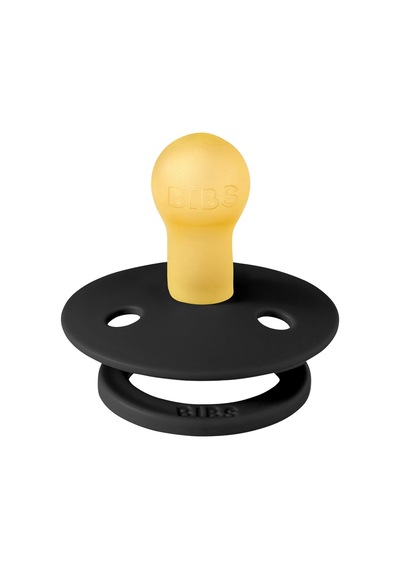 Bibs Studio Polka Big Kauçuk Emzik - Black Ivory 0-6 Ay