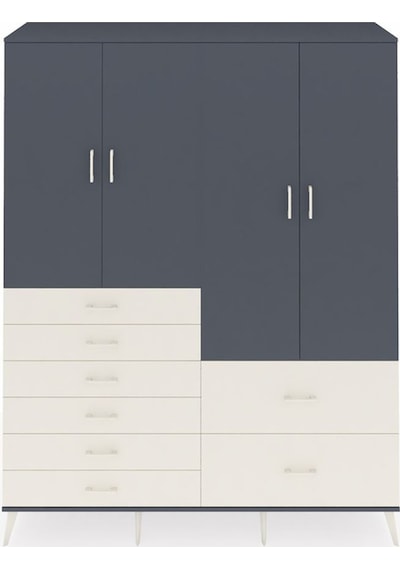 Hyperion Gardrop 7 Raflı 8 Çekmeceli 4 Kapaklı 176x44x221 Antrasit-antrasit/aytaşı Antrasit/aytaşı Hyperion Gardrop 7 Raflı 8 Çekmeceli 4 Kapaklı 176x44x221 Antrasit-antrasit/aytaşı Antrasit/aytaşı