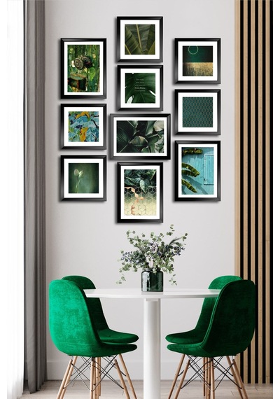 10 Parçalı Çerçeve Görünümlü Mdf Tablo Seti Flm134 Çok Renkli - 713606218 Çok Renkli