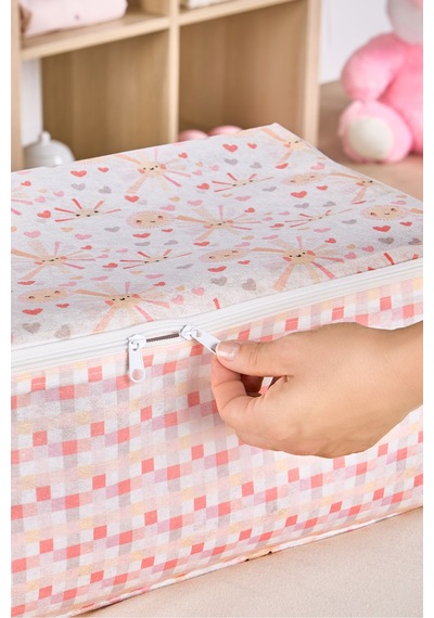 Serstil Little Sun Serisi Küçük Hurç -fermuarlı Çocuk Odası Düzenleme Kumaş Saklama Organizer 52x28x21cm
