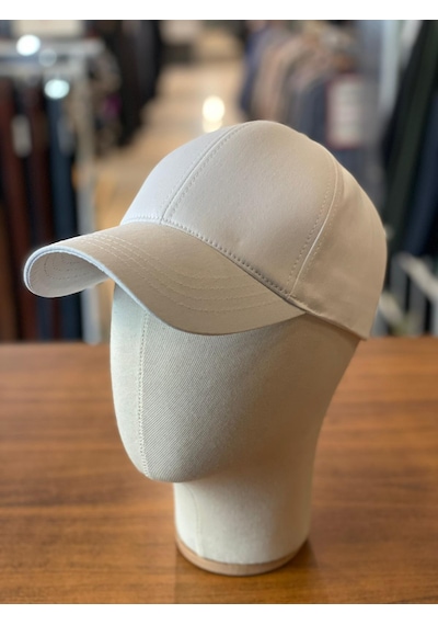 Hamze Düz Basic Pamuklu Unisex Cap Şapka Beyaz