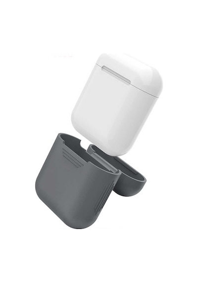 Apple Uyumlu AirPods Zore Standart Silikon Kılıf Siyah