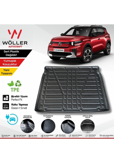 Citroen E C3 Aircross Bagaj Havuzu Elektrikli 2025 Sonrası Uyumlu 3d Ultraflex Esnek