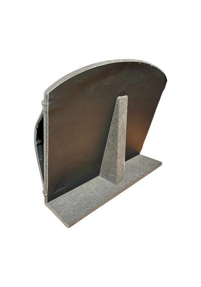 Bombeli Süet Kumaş Füme Renk 20/24 Cm Ayaklı Kancalı Bileklik Sergileme Standı