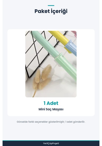 Mini Saç Maşası - Kompakt Taşınabilir Bukle Maşası