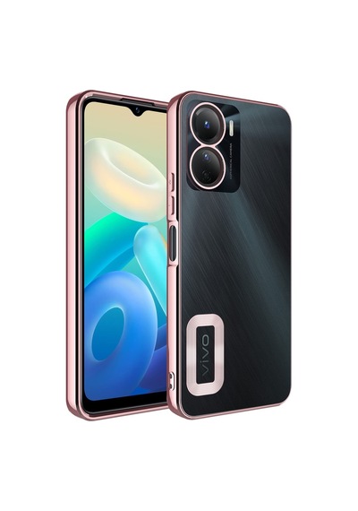 Vivo Y16 Uyumlu Kılıf Kamera Korumalı Logo Gösteren Zore Omega Ka