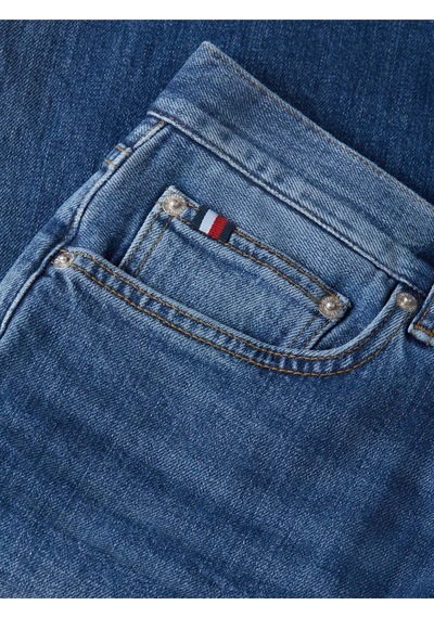 Tommy Hilfiger Slım Straıght Denton Jean Pantolon Düz Paça Cobalt Mavi-15118 Çok Renkli Tommy Hilfiger Slım Straıght Denton Jean Pantolon Düz Paça Cobalt Mavi-15118 Çok Renkli