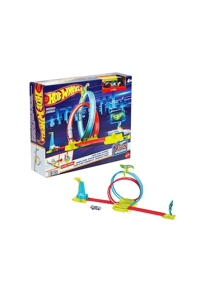 Hot Wheels Neon Yarışlar Çifte Çemberde Yarış Seti Mtl-hpc05