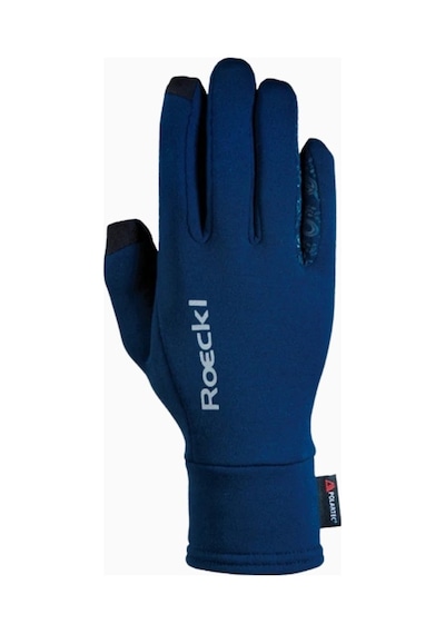Roeckl Weldon Polartec Lüks Touchscreen Binicilik Eldiveni Lacivert 10,5