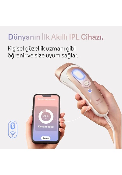Braun Skin I-expert Pl7147 Akıllı Ipl 2 Başlıklı Lazer Epilasyon + Çanta + Venus Tıraş