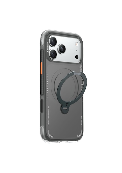 Torras Apple iPhone Uyumlu 17 Pro O Stand Q3 Spin Air Serisi Magsafe Kılıf - Lacivert Siyah