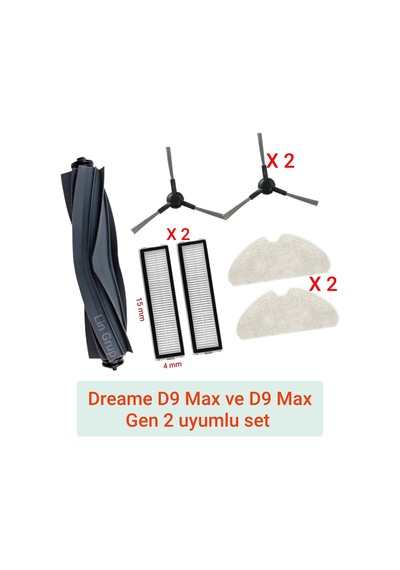 Dreame Uyumlu Uyumlue D9 Max Ve D9 Max Gen 2 Rls5-bl1 Uyumlu Yedek Parçaları