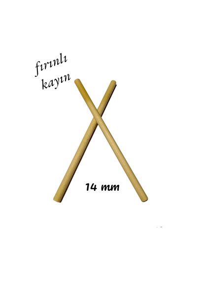 Ritim Çubuğu 16 Çift 32 Adet Pürüzsüz 24 CM 14 MM