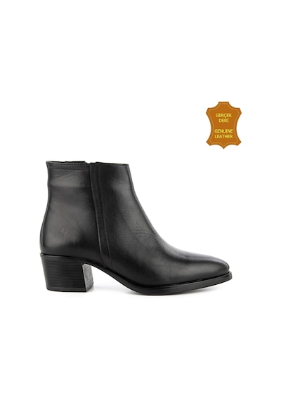 Hush Puppies Befasi 725011 Gerçek Deri, Anatomik, Kadın Bot Cilt Siyah Siyah Cilt