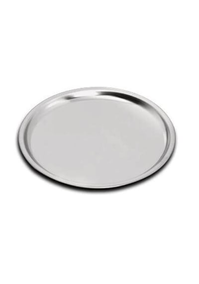 Çelik Düz Tabak No:1 14 Cm . 6 Adet Açık Gri