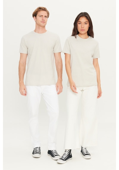 Ac&Co / Altınyıldız Classics Slim Fit Bisiklet Yaka Kısa Kol Pamuklu Erkek Tişört - Gri