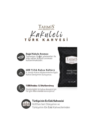 Tahmis Kakuleli Türk Kahvesi 10 x 100 G
