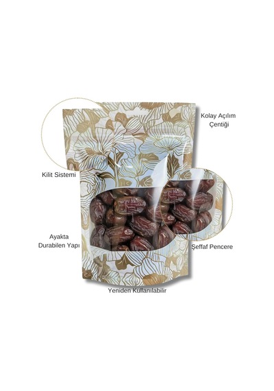 Şeffaf Pencereli Mandala Desenli Poşet, Kilitli Fermuar, Yeniden Kullanılabilir Saklama Torbası,hazır Doypack, Farklı Kullanım Alanları 100, 15x21