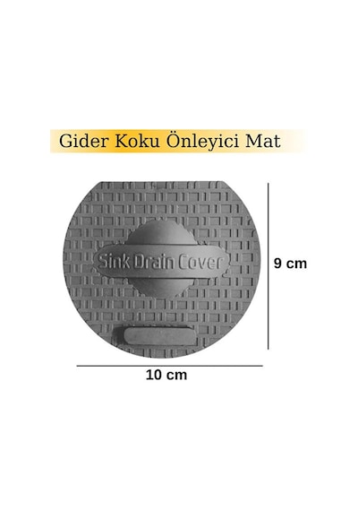 Tineke Lavabo Kötü Koku Giderici Önleyici Silikon Mat Sızdırmaz Lavabo Tıkacı Lavabo Tıpası Evye Kapağı Gri Diğer