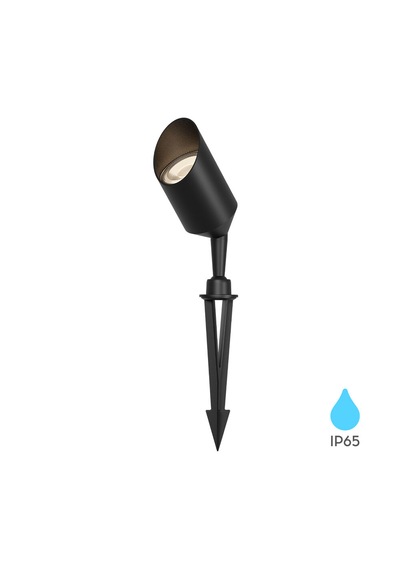 Braytron Spotlux Gu10 Bahçe Aydınlatma Armatürü - Gri Ip65 Su Geçirmez Çim Üstü Led Spot Siyah