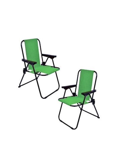 Exent 2 Adet 2-6 Yaş Lüx Çocuk Piknik Sandalyesi-mini Kamp Sandalyesi-yeşil Çok Renkli