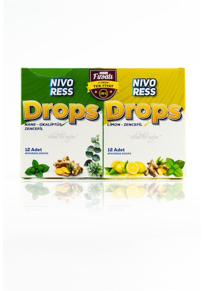 Nivoress Drops Nane Okaliptüs Zencefil Limon 24 Adet