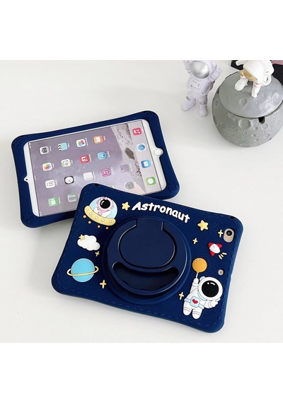 Lenovo Tab Tb311fu İle Uyumlu Kılıf 360 Derece Döner Stand Yatay Dikey Kullanılabilir, Kawaii Askılı Tasarım Kalem Yuvası Özellikli Sevimli Astronot Tasarımı