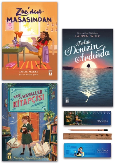 Genç Timaş Parlak Denizin Ardında - Zoe Nin Masasında - Toz Ve Hayaller Kitapçısı Set 3 Kitap