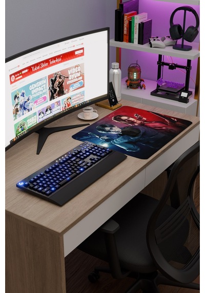 Resident Evil Kaymaz Dikişli Kauçuk Oyuncu Mousepad V5 - 48x40 Xl Gaming Mouse Pad Fare Altlığı