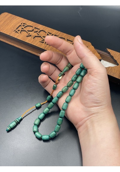 El Yapımı Şimşir Tespih 11x7 Mm
