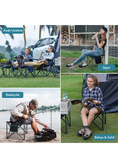 Fundango Cozy Stool Plus Ultra Konforlu Destekli Katlanır Tabure Black Siyah