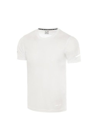 Genius Store Erkek Nem Emici Hızlı Kuruma Atletik Teknik Performans Spor T-shirt Drıfıt-kısakol Beyaz