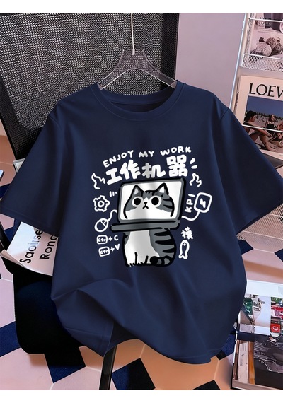 Noıssey Urban Pop Graphic Kadın Tişört Koleksiyonukod 5133 Lacivert