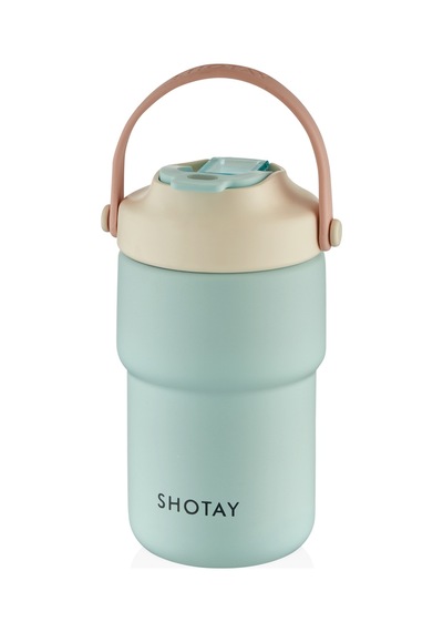 Shotay Askılı Mug Pastel Unisex Termos 450 Ml. Sht-st-8099-2 Çok Renkli
