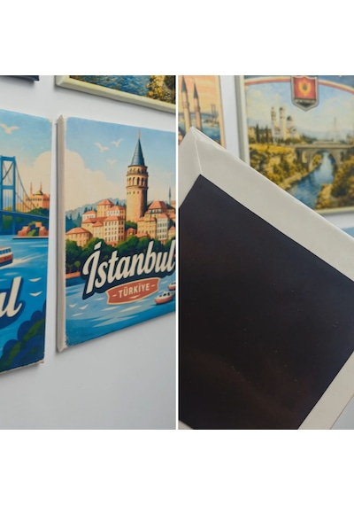 9x9 Cm Buzdolap Magnetleri - Belarus - 2'li Pul Ve Paper Seti