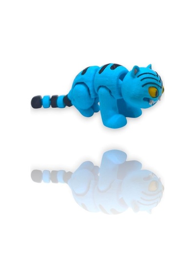 Huntrix Huntr/x Derpy Tiger 10 Cm Kaliteli Loy3d Baskı, Boya Yok, Oynar Eklem