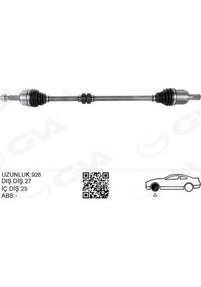 Komple - 334 - Aks Sağ Hyundaı Bayon 1.0l 1.4l G3le G4lc 21- 25x27 Komple - Dpmıx-hb - Boy 926mm Hyundai
